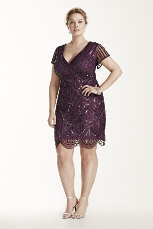 Cap Sleeve Sequin Dress